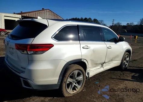 2017 Toyota Highlander Limited z USA, uszkodzony, nr VIN 5TDYZRFH1HS221139
